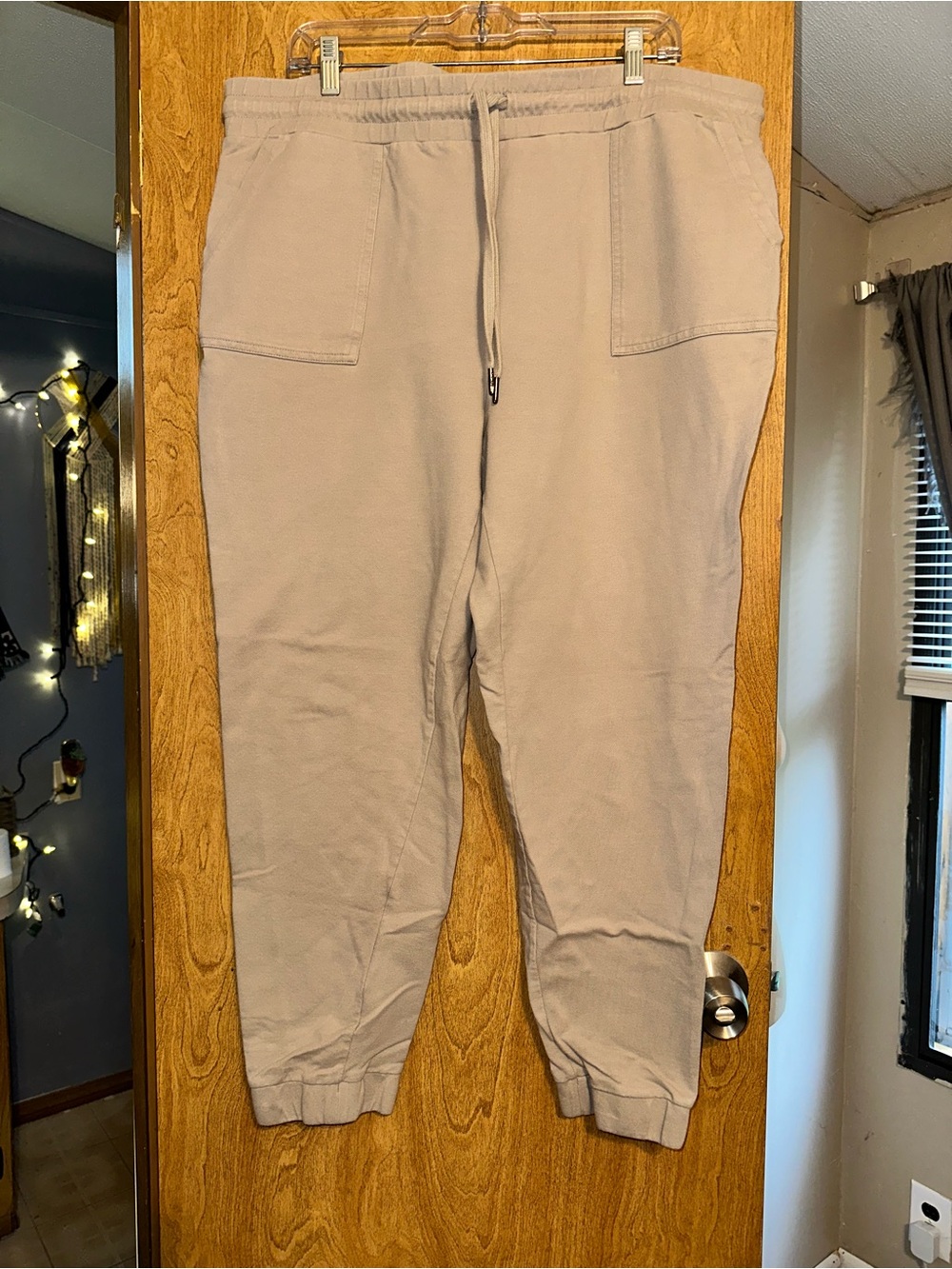 32 Degrees Women's Taupe Drawstring Jogger Pants